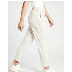 Athleta Skyline II Paperbag Pants in Abalone Gray